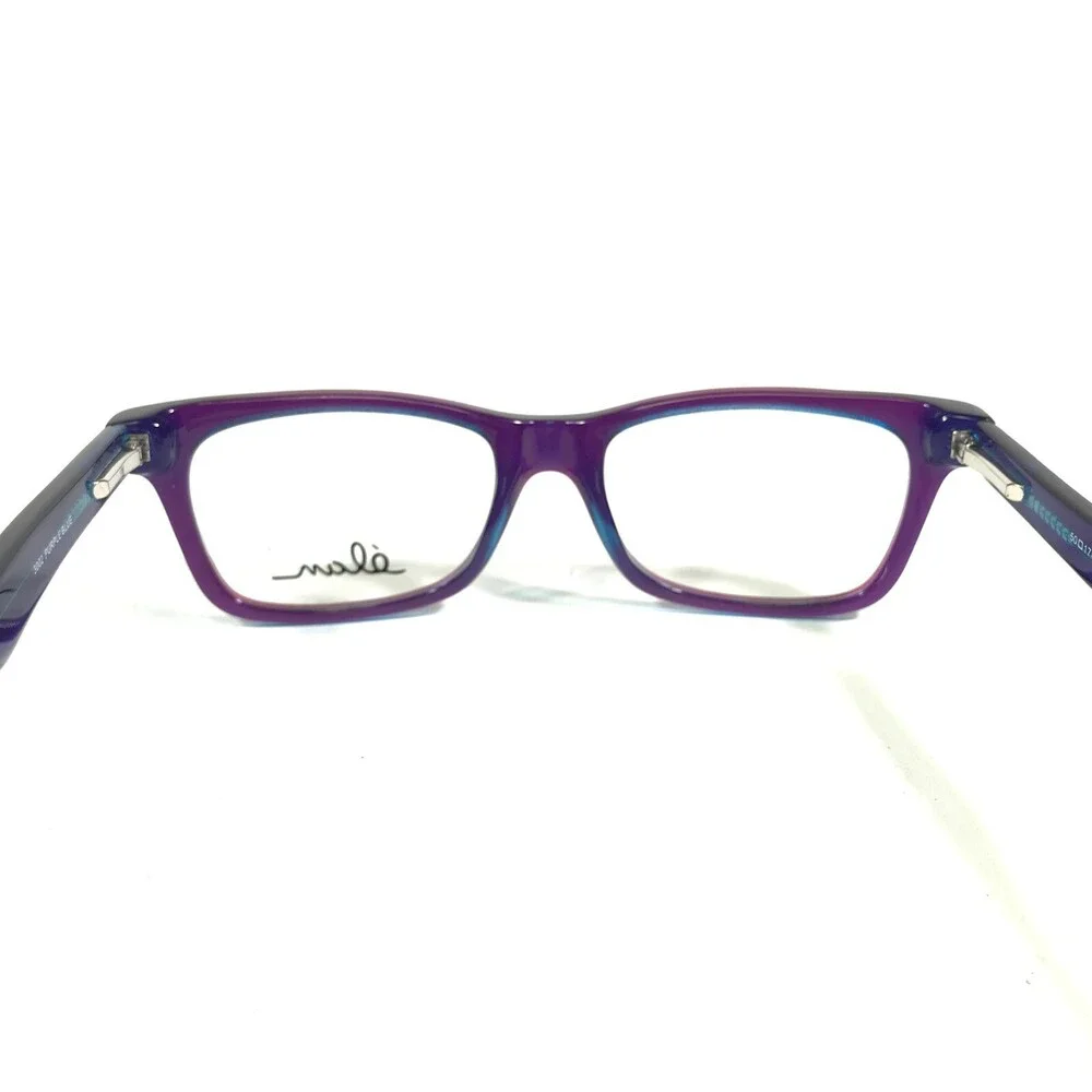 Elan 3002 PURPLE BLUE Eyeglasses Frames Square Full Rim 50-17-140